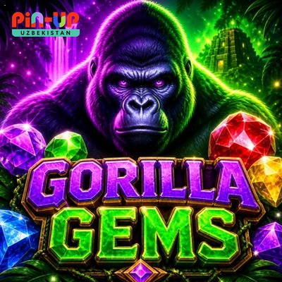 Gorilla Gems — Pin Up Uzbekistan Kazino O‘zbekiston uchun slot «Gorilla Gems» — kartochka